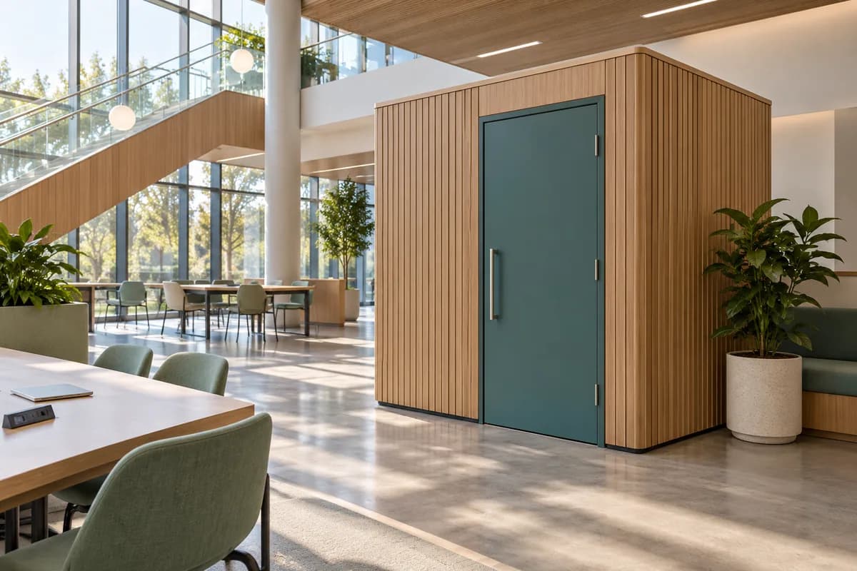 Nursing Pods & Lactation Rooms — Abbotsford & Mission: a private nursing space in a commercial interior.