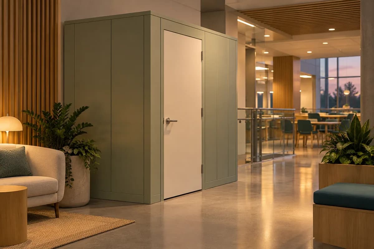 Cabines et salles d’allaitement — Barrie et les environs : un espace d’allaitement privé dans un intérieur commercial.