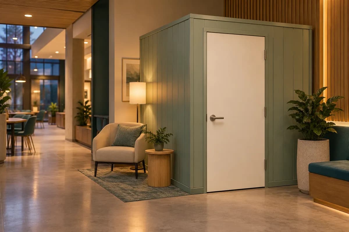 Cabines et salles d’allaitement — Chilliwack et les environs : un espace d’allaitement privé dans un intérieur commercial.