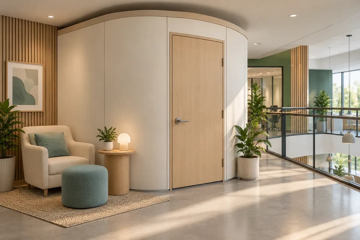 Nursing Pods & Lactation Rooms — Drummondville: a private nursing space in a commercial interior.