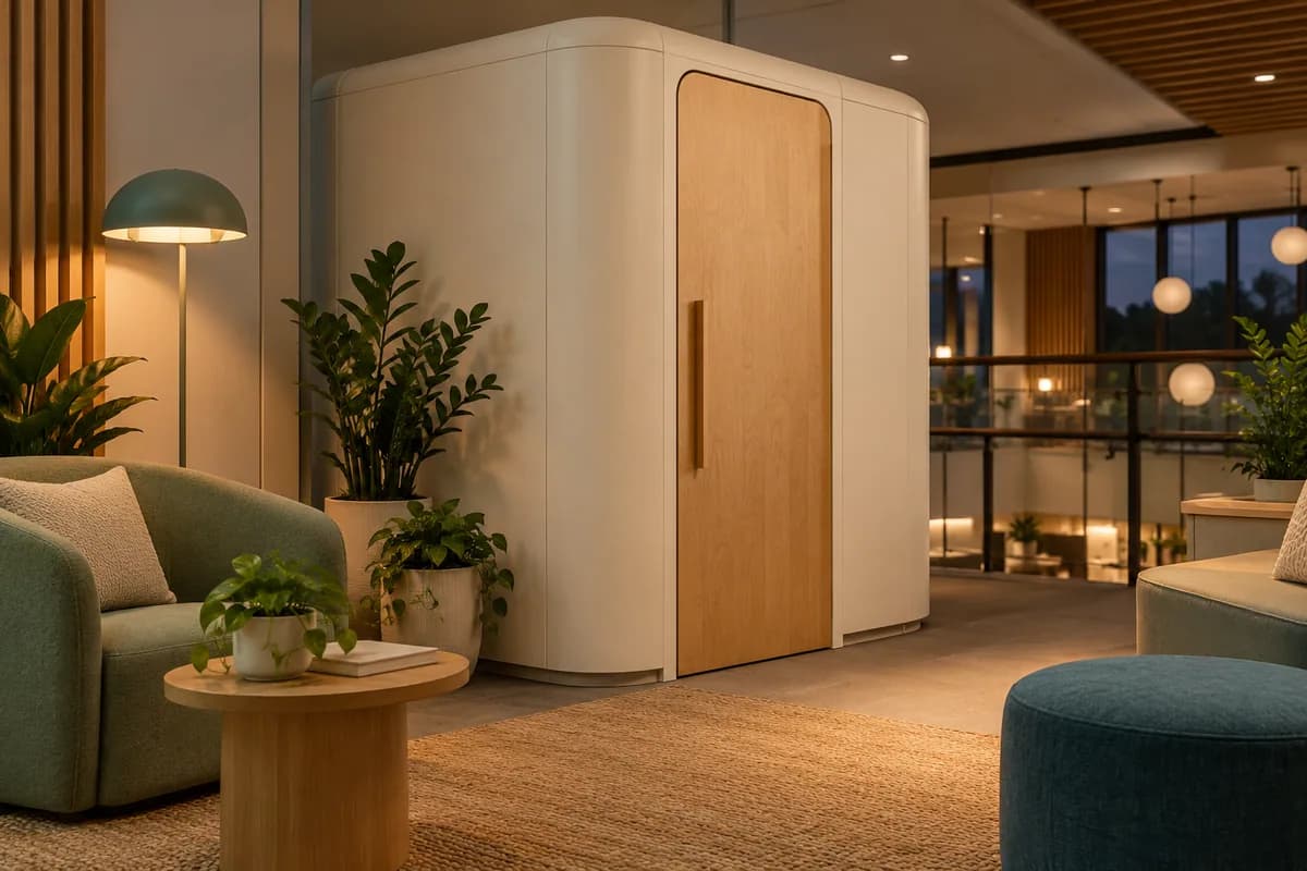 Cabines et salles d’allaitement — Grand Sudbury : un espace d’allaitement privé dans un intérieur commercial.
