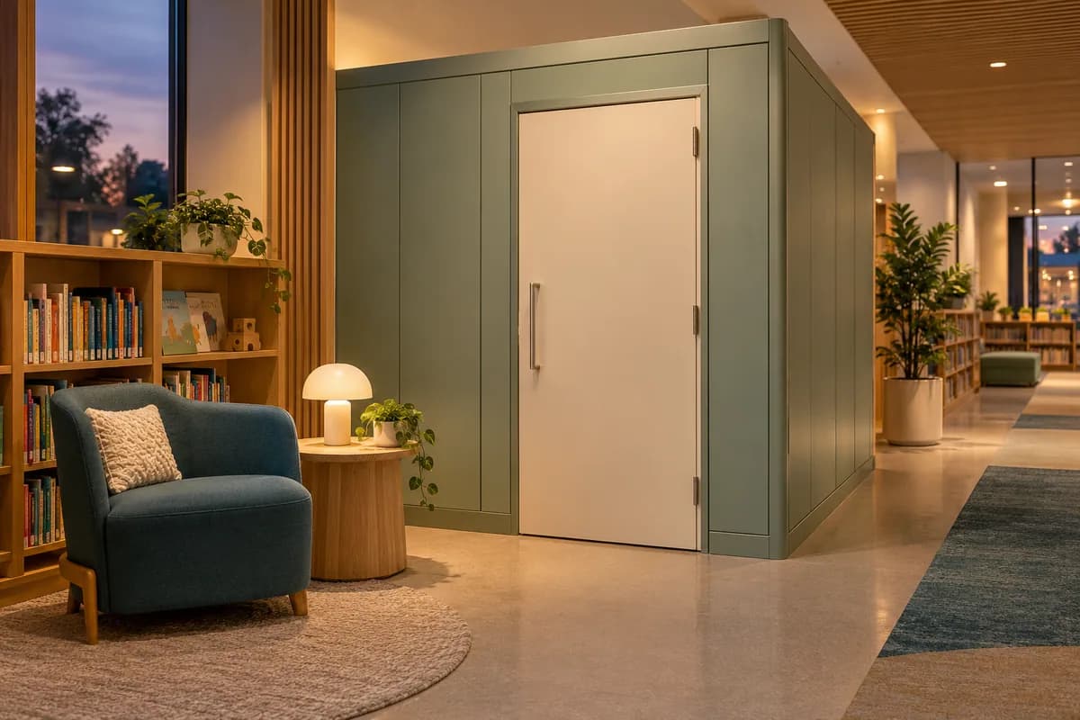 Cabines et salles d’allaitement — Halifax et Dartmouth : un espace d’allaitement privé dans un intérieur commercial.