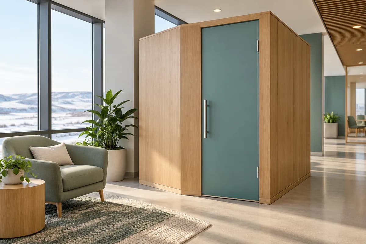 Nursing Pods & Lactation Rooms — Iqaluit: a private nursing space in a commercial interior.