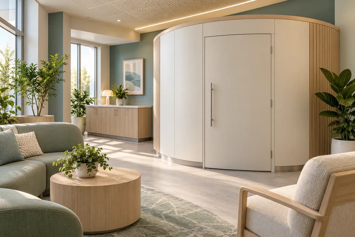 Nursing Pods & Lactation Rooms — Nanaimo & surrounding communities: a private nursing space in a commercial interior.