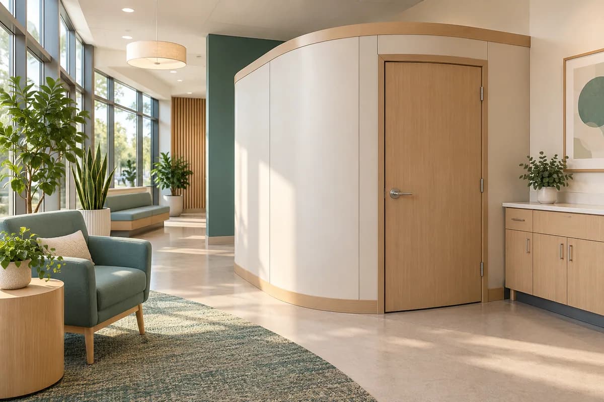 Nursing Pods & Lactation Rooms — Peterborough & the Kawarthas: a private nursing space in a commercial interior.