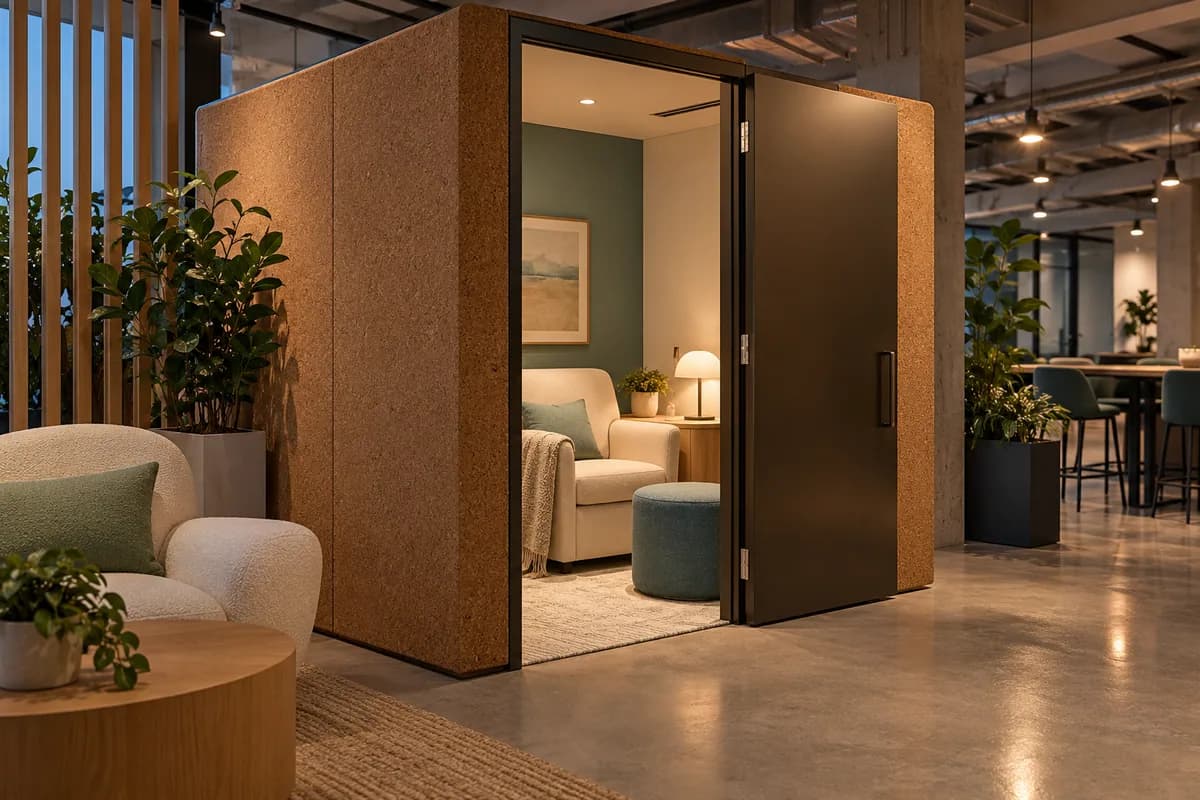 Cabines et salles d’allaitement — St. John’s : un espace d’allaitement privé dans un intérieur commercial.