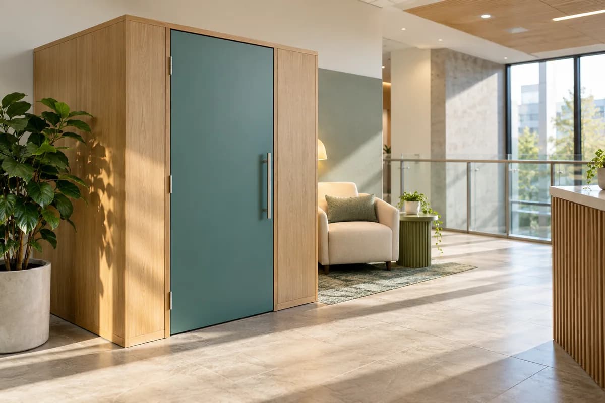 Nursing Pods & Lactation Rooms — Vancouver & Metro Vancouver: a private nursing space in a commercial interior.