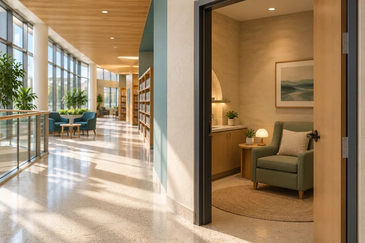 Nursing Pods & Lactation Rooms — Victoria & the Capital Region: a private nursing space in a commercial interior.