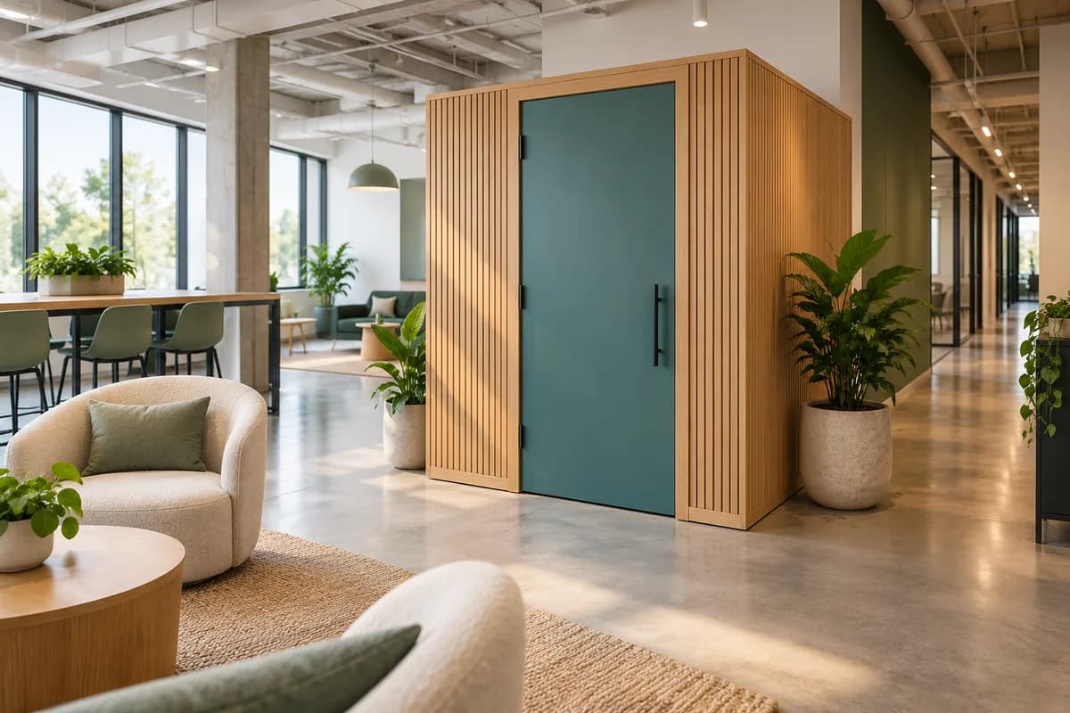 Nursing Pods & Lactation Rooms — Kitchener, Cambridge & Waterloo: a private nursing space in a commercial interior.