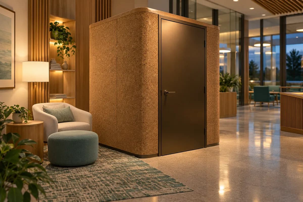 Cabines et salles d’allaitement — Île-du-Prince-Édouard : un espace d’allaitement privé dans un intérieur commercial.