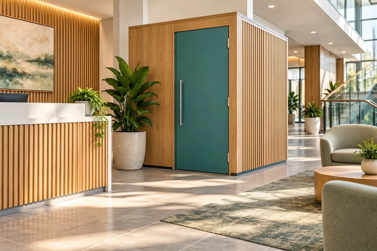 Nursing Pods & Lactation Rooms — Kelowna & the Central Okanagan: a private nursing space in a commercial interior.