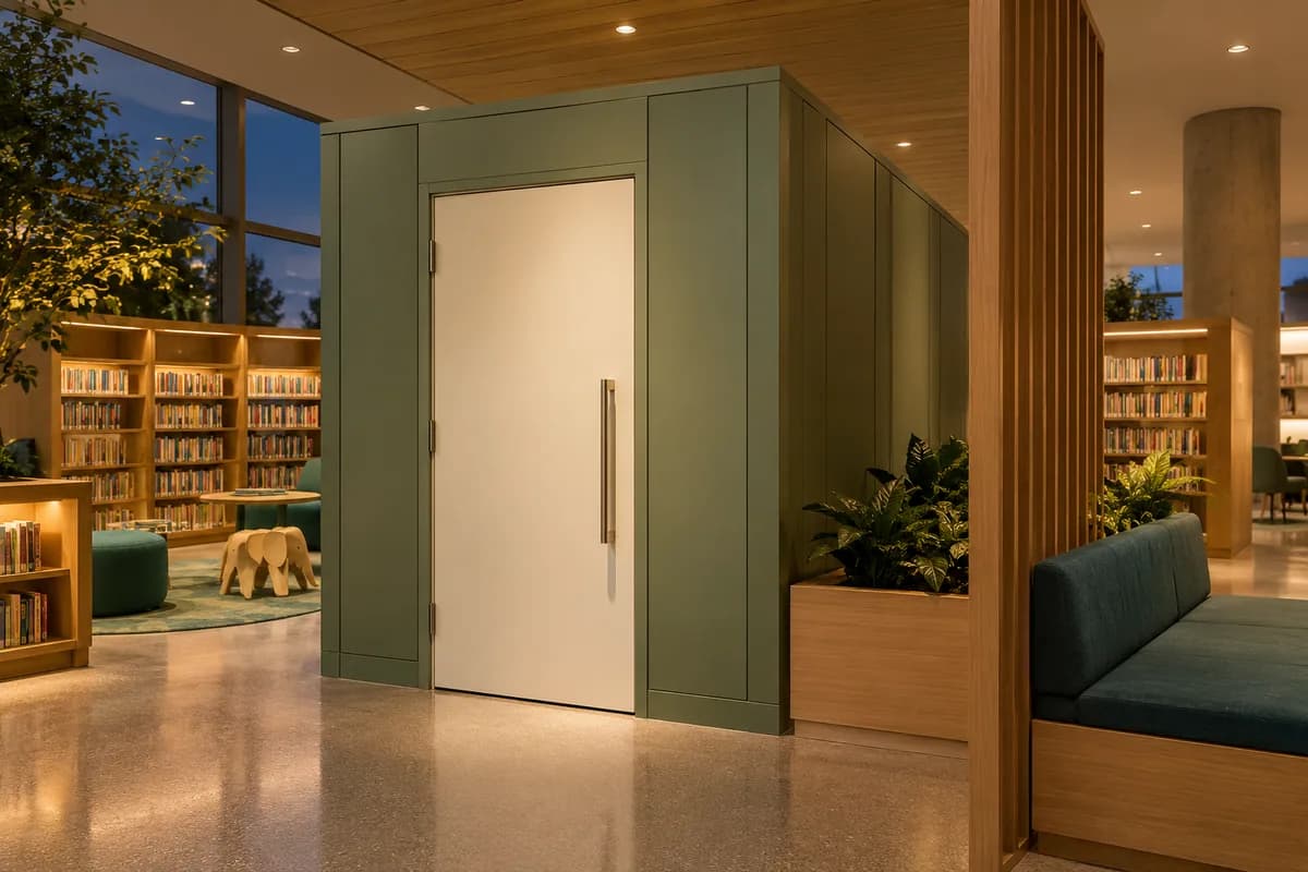 Cabines et salles d’allaitement — Toronto et le Grand Toronto : un espace d’allaitement privé dans un intérieur commercial.